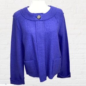 Vintage! Evan-Picone Petite Wool One-button Bolero Jacket